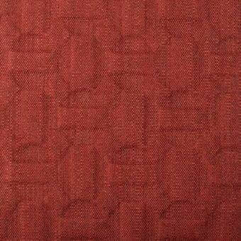 Terracotta geometric fabric texture, woven with metallic embossed floral shapes, from Bonaldo’s flora metalasse eb35 collection.